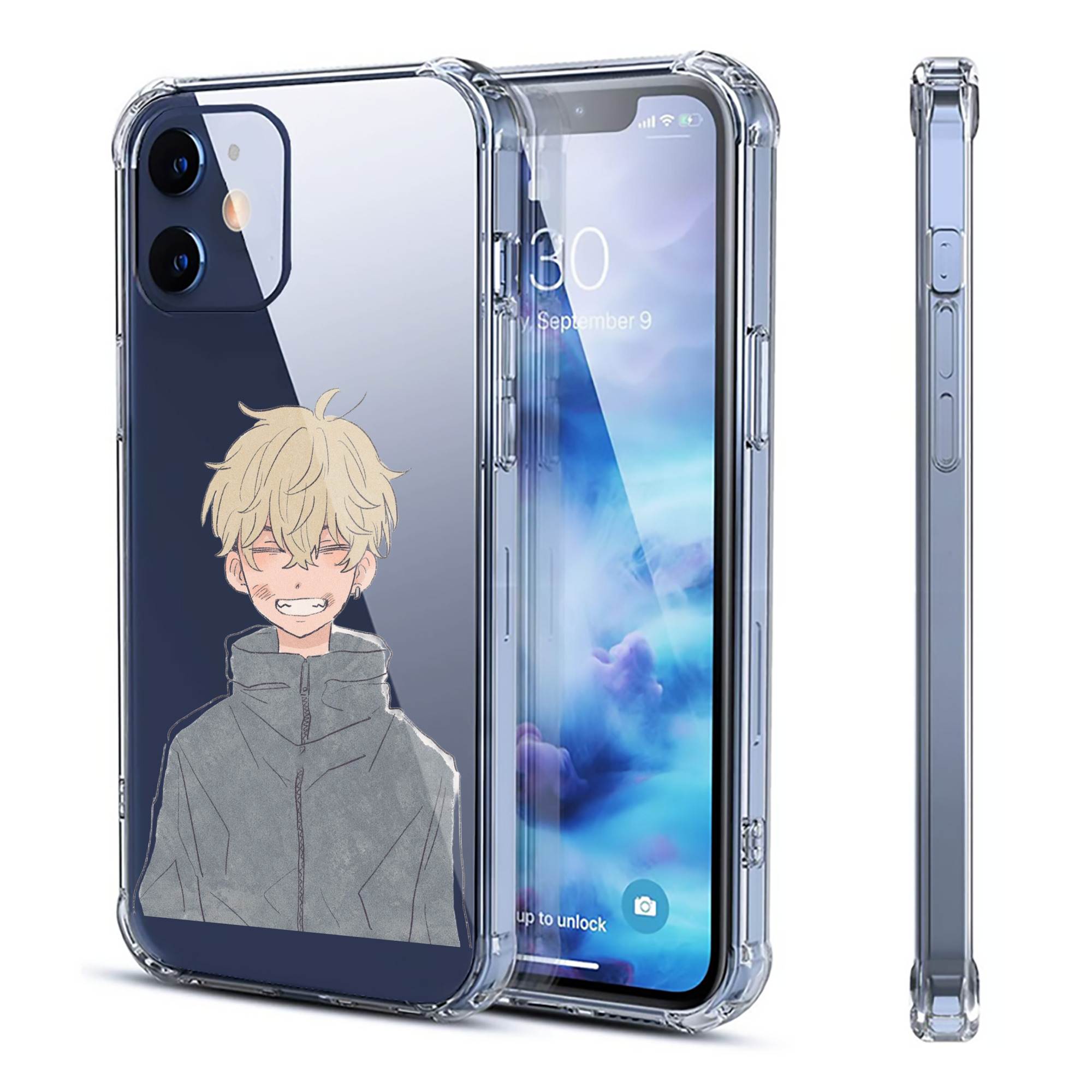 （画像用） 東京リベンジャーズ Tokyo Revengers 【iPhone 12シリーズ対応】透明スマホケース（クリアソフトケース）
